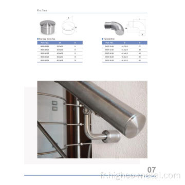 Balustrade en acier inoxydable Balustrade Fitting Fit Scroll